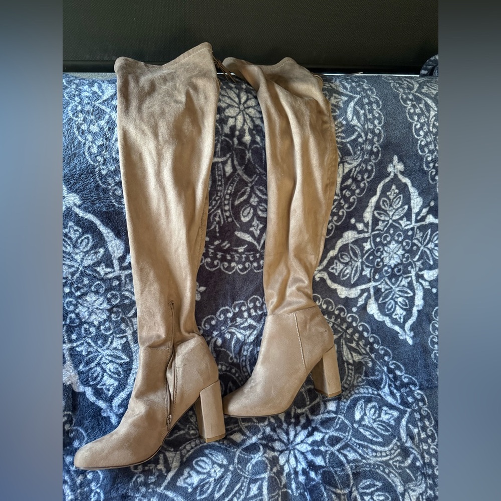 Women's Tan Over-the-Knee Boots